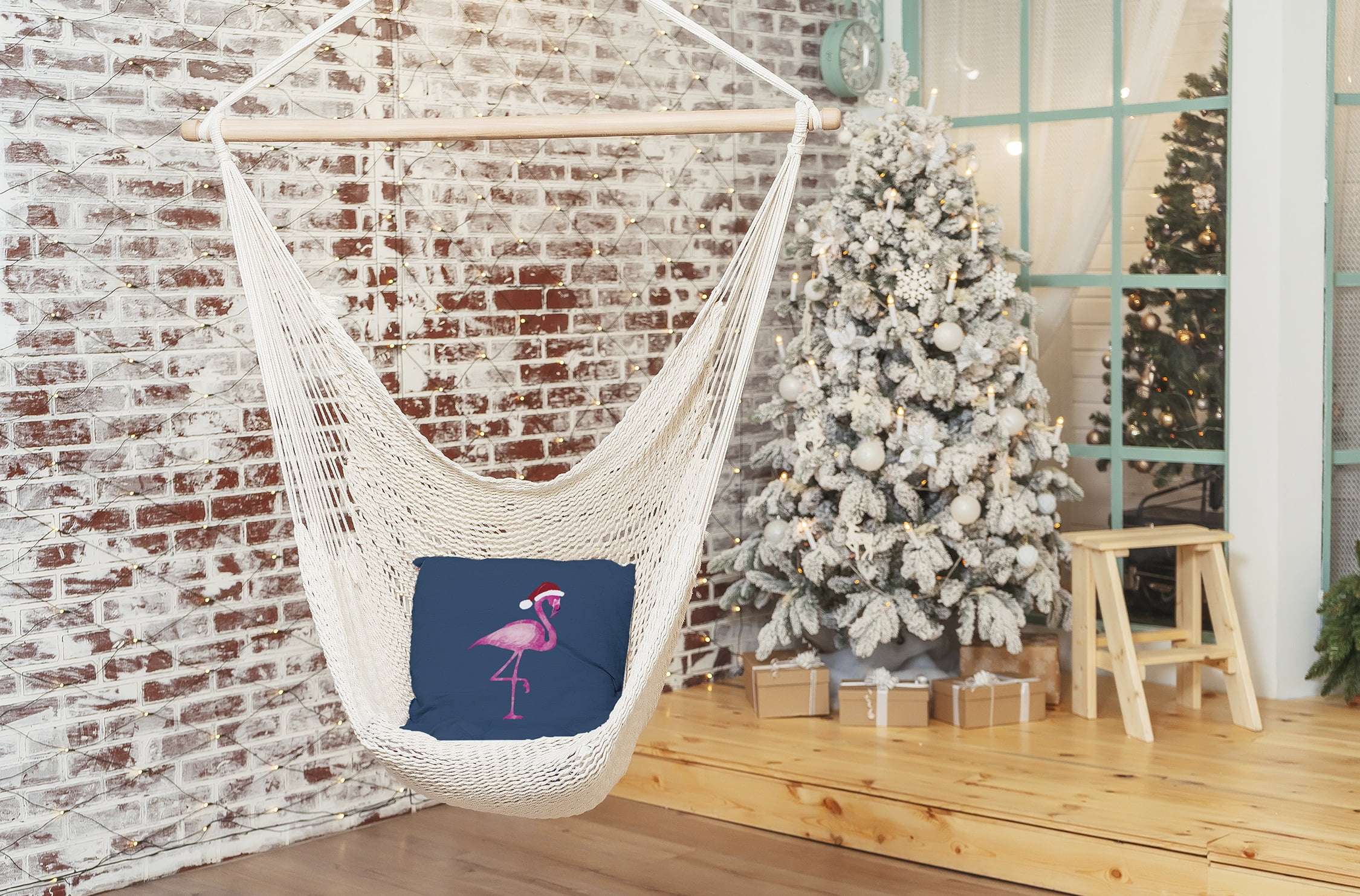 Simply Daisy 18" x 18" Snow Bird Outdoor Throw Pillow