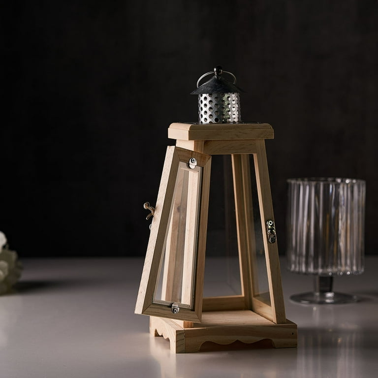 Wooden Rectangular Lantern — Carolee's