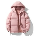 thumbnail image 7 of Zimjoy Mens Puffer Jacket with Hood Thermal Thick Mens Winter Jackets with Hood Big and Tall Down Jackets Lightweight Hooded Coat Outdoor, Pink 3XL, 7 of 7