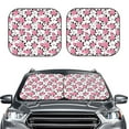 thumbnail image 2 of Vsdgher Rose Flowers Print Car Windshield Sun Shade, Reflective Sunshade Window Sunshade Sun Visor Protector Fit for Cars,Trucks,SUVs-Large, 2 of 6