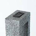 thumbnail image 4 of Stone Finish Column MgO Planter with Solar Light, 4 of 7
