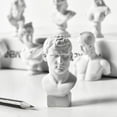 thumbnail image 5 of Miniature Desktop Ornament Drawing Practice Home Decor Greek Mythology Figurine Famous Sculpture Gypsum Portraits Plaster Bust Statue AGRIPPA, 5 of 8
