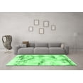 thumbnail image 3 of Ahgly Company Indoor Rectangle Abstract Emerald Green Modern Area Rugs, 7' x 10', 3 of 4