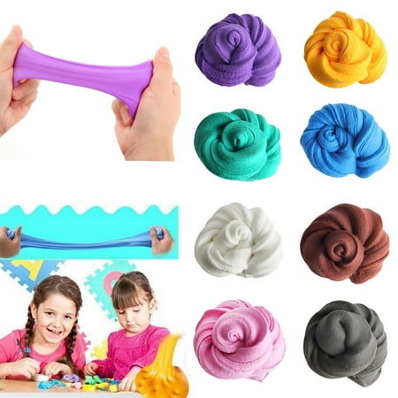 3D Rubber Mud Fluffy Floam Slime Scented Stress Relief Clay Kids Toy Sludge DIY No Borax Fun