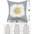 thumbnail image 5 of Spring Summer Pillow Covers 18X18 in Blue Daisy Floral Couch Pillow Cases Set of 2 Flower Bloom Farmhouse Throw Pillows Spring Decor for Room Bedroom Cushion Outdoor, 5 of 6