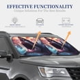 thumbnail image 4 of Gukieu Dramatic Shark Attack Print Car Windshield Sun Visor, Foldable Anti-UV Car Sun Visor Suitable for Vans, Trucks Car Accessories-Small, 4 of 6