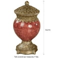 thumbnail image 3 of Cambria Tall Covered Jar Cinnabar - Made of Resin - Painted by Hand - Traditional Style - Decorative Jars for Bedroom, Kitchen, Living Room - 13 1/2 Inches High, 3 of 5