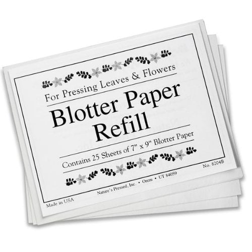 Blotter Paper Refill 7 In. X 9 In. Sheets (For Pressing Leaves