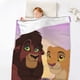 thumbnail image 5 of Manta con estampado multicolor, manta de franela súper suave, ligera y esponjosa, manta de cama de felpa El Rey León - Kovu And Kiara, 5 of 8