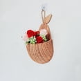thumbnail image 2 of Cesta de almacenamiento en forma de pera de ratán, organizador de frutas hecho a mano, organizador de mimbre, decoración de habitación de bebé, 2 of 8