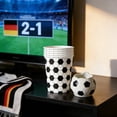 thumbnail image 6 of ChicYu 10 Pcs Disposable Football Pattern Paper Cups Sturdy Drinking Cups for Cold Hot Beverages Party Daily Use Home Office Picnic Supplies, 6 of 6
