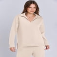 thumbnail image 6 of LYMAYTER 2-Piece Sets for Women Casual Long Sleeve Sets V Neck Tops Drawstring Wide Leg Pants Sets S-2XL, 6 of 9