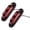 Clear-Red, variant on Sealed Oval Amber LED Trailer Light, LED Side Marker Light Dark Amber Lens 2 LEDs Waterproof for Truck Trailer