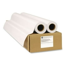 HP C0F18A Everyday 24 in. x 75 ft. 2 in. Core Adhesive Matte Polypropylene - Matte White (2/Pack)