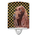 thumbnail image 1 of Carolines Treasures SC9524CNL Irish Setter Candy Corn Halloween Ceramic Night Light, 1 of 1