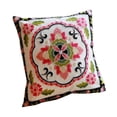 thumbnail image 1 of Decorative Pillows For Living Room Stereo Embroidery Floral Pillowcase 45 cm x 45 cm Linen Fiber With Invisible Zipper, 1 of 6