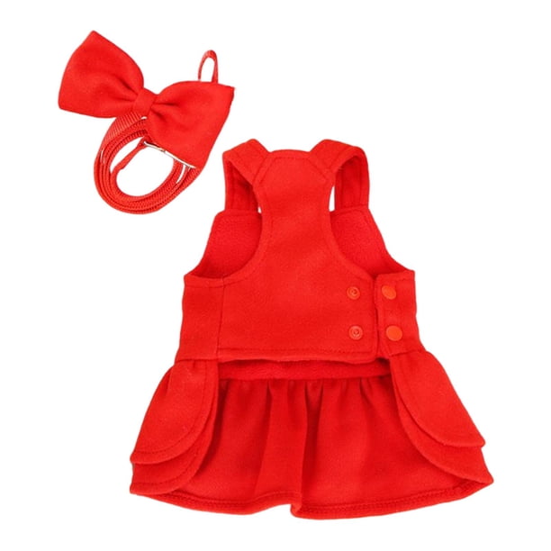 Vestidos para perros Vestido para cachorros Ropa para perros Ropa con roseta Vestido de Navidad para mascotas Traje para perros pequeños Otoño L Gloria Vestido de disfraz de cachorro