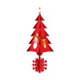 thumbnail image 2 of AMERTEER Christmas Decorations Non-Woven Three-Dimensional Christmas Tree Creative Pendant Christma, 2 of 6