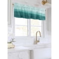 thumbnail image 3 of Valances for Windows Abstract Ocean Rod Pocket Cafe Window Treatments Valance Curtains for Kitchen Bathroom Laundry Basement Windows 42"x12", 3 of 9