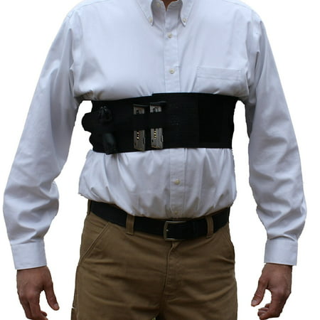 Alpha Holster Concealed Carry Chest Band Gun Holster w/ Removable Suspender- Cool Elastic Material (White,