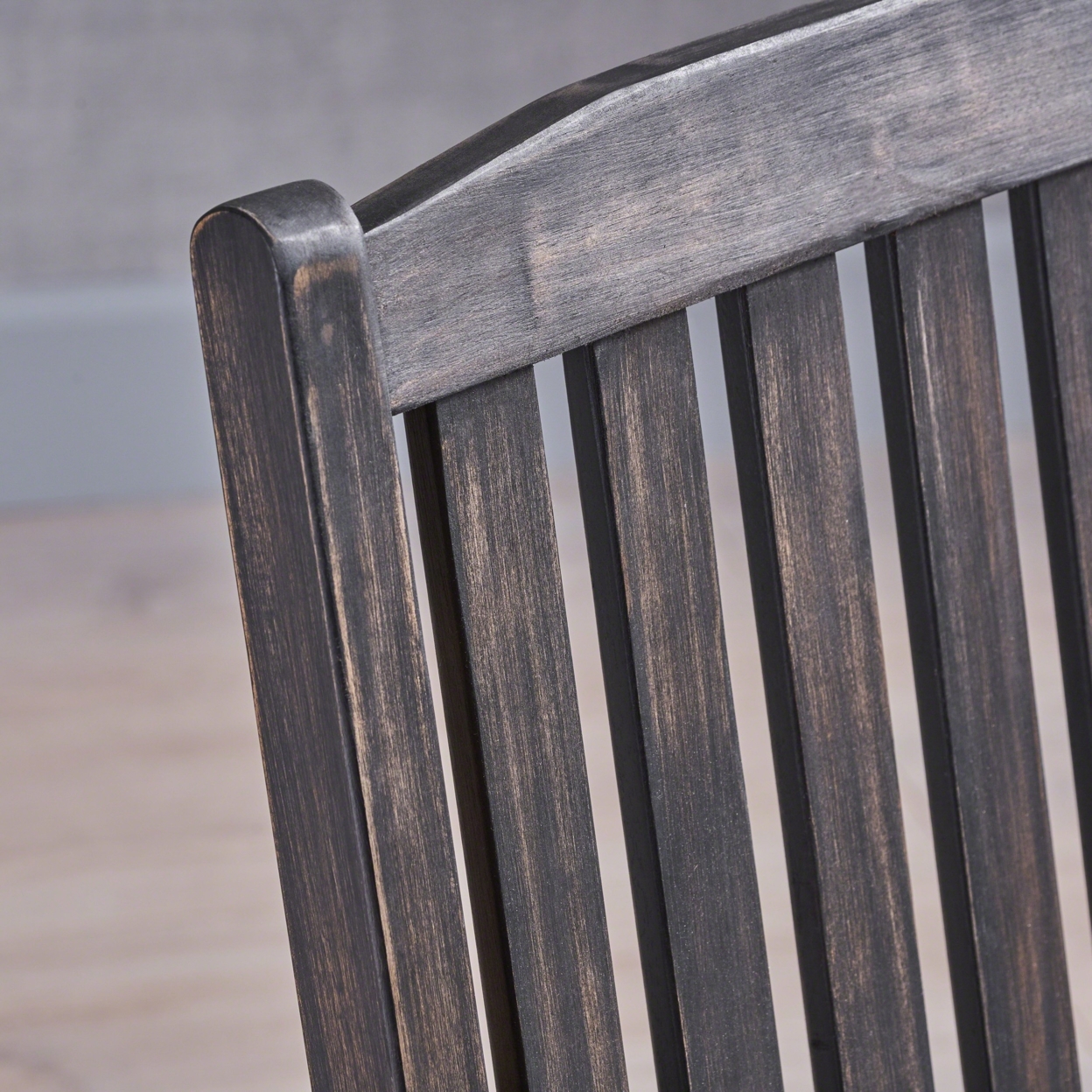 Baxter Acacia Wood Rocking Loveseat, Natural Finish
