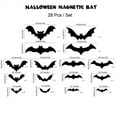 thumbnail image 3 of Aursykel Halloween Bats Magnetic Stickers for Refrigerator and Garage Door Festival Decoration Soft Magnetic Design for Versatile Use on Metal Surfaces Realistic Holiday Decor, 3 of 5