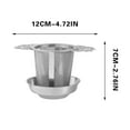 thumbnail image 3 of Matoen Lace Tea Maker 304 Stainless Steel Gold Tea Filter Tea Leakage Tea Filter Tea Separator, 3 of 5