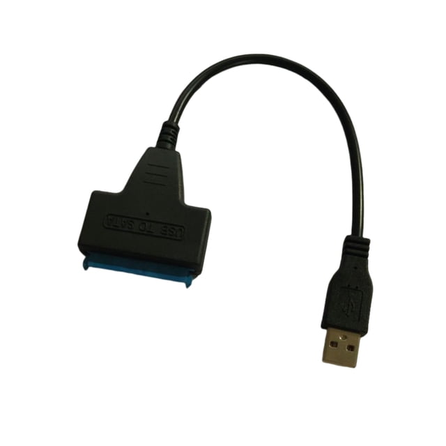 Matsuzay Cables USB 2,5 de 22 pines con luz LED, disco duro, convertidor externo portátil, soporte electrónico, cable de oficina Juegos de teclado y mouse para computadora USB 2.0