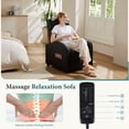 thumbnail image 5 of Aukfa Small Massage Recliner Chair, Home Theater Seating, PU Leather, Black, 5 of 8