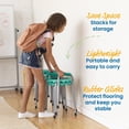 thumbnail image 3 of ECR4Kids Daisy Stackable Stool with Glides Seating Set, Flexible Seating, Seafoam, 8-Piece, 3 of 9
