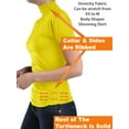 thumbnail image 2 of 2 Pack Women Seamless Short Sleeve Mock Neck Turtleneck Blouse Top Tee Shirts, 2 of 3