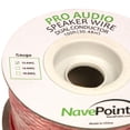 thumbnail image 1 of NavePoint 100ft in Wall Audio Speaker Cable Wire CL2 12/2 AWG Gauge 2 Conductor Bulk Clear, 1 of 4