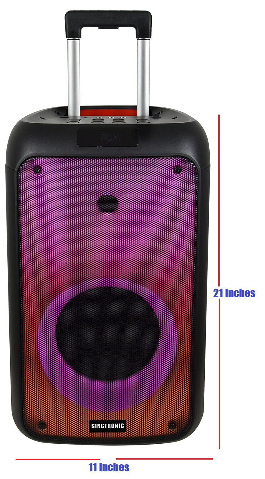 Singtronic BT-0808Pro Portable Bluetooth Speakers, Karaoke System with 2 x Wireless Microphones, 500W