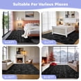 thumbnail image 5 of Cozydesg 4ftx6ft Large Area Rugs,Shag Fluffy Rugs for Living Room Bedroom, Modern Indoor Floor Rugs Soft Carpet Home Decro,Black Gray, 5 of 7