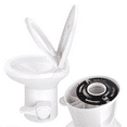 thumbnail image 4 of Yescom Foot Flush RV Gravity Flush Toilet High Profile HDPE Travel, 4 of 9