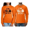 thumbnail image 2 of Wild Bobby Halloween Couples Shirts, I'm His Boo I'm Her Boo Funny Cute Ghost Costume Tshirt Idea Men Long Sleeve Shirt, 2 of 6