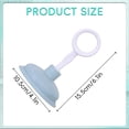 thumbnail image 3 of 1 Pcs Blue Sink Plunger,Bathroom Small Drain Plunger Portable Kitchen Sink Drains Suction Cup Liquid Plumber Clog Remover Easy To Unclog,Drain Cleaning Equipment, 3 of 7