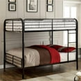 thumbnail image 2 of Furniture of America Caston Metal Full over Full Bunk Bed in Black, 2 of 3
