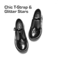 thumbnail image 3 of Zapatos de Vestir Mary Jane para Niñas DREAM PAIRS con Correa en T Negro, 3 of 5