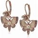 thumbnail image 1 of Gold-Tone Multi-Crystal Flower Drop Earrings, 1 of 3
