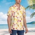 thumbnail image 3 of Fuzoiu Rabbit And Balloon Print Hawaiian Shirt for Men, Summer Beach Casual Short Sleeve Button Down Shirts, Men’s Beach Summer Shirts with Pocket,X-Large, 3 of 7