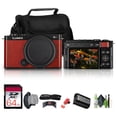 thumbnail image 1 of Panasonic Lumix S9 Mirrorless Camera (Red) + 64GB Memory Card + Travel Bag + Cleaning kit + Hand Strap + Memory Card Wallet + USB Card Reader, SD/microSD + More, 1 of 7