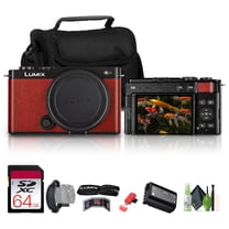 Panasonic Lumix S9 Mirrorless Camera (Red)   64GB Memory Card   Travel Bag   Cleaning kit   Hand Strap   Memory Card Wallet   USB Card Reader, SD/microSD   More