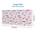thumbnail image 4 of Disketp Gaming Mouse Pad No Drama Llama Pattern Large Mouse Mat Long Extended Desk Pad Non-Slip Rubber Mice Pads Stitched Edges Thin Pad (11.8x31.5 Inch), 4 of 9