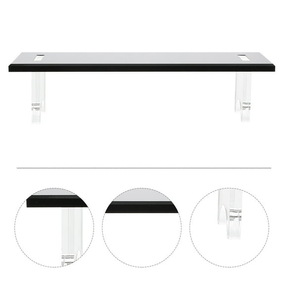 ELAYARD Back to School Lightsaber Display Shelf Black 1Set 9.8x3.1in