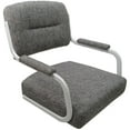 thumbnail image 4 of Swivel Tilt Counter Metal Bar Stool 26" - M-110 - Mojave Gray - White Frame, 4 of 4