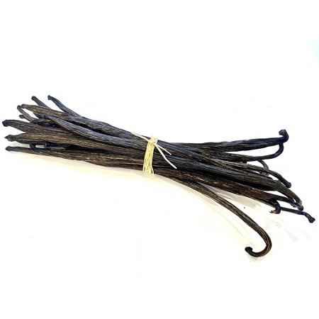 10 Premium Dry Vanilla Beans  Perfect for Making Vanilla Extract  Moisture 15-20% Vanillin 2.2% perfect for Extract 6-7 inch (hi Vanillin %)