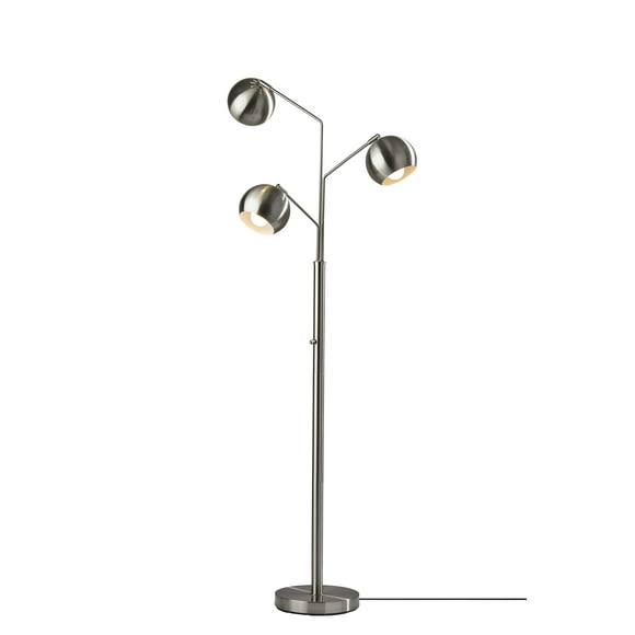 Emerson Tree Lamp in Brushed Steel Finish