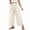*1-Beige, variant on VBVC Women's Ruffle Hem Wide Leg Cropped Pants, Elastic High Waist Palazzo Trousers For Women, Ladies' Comfy Summer Beach Sweatpants with Pockets,Light Blue,M-4XL