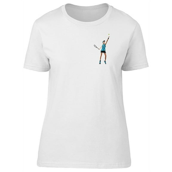 Smartprints Womens Graphic Tee - Cool Tennis Player Woman - Regular Fit 100% Cotton